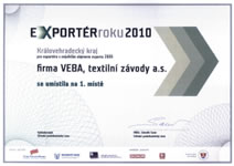 Exportér roku 2010 - objem